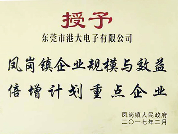 GODO躋身“鳳崗鎮倍增計劃重點企業”